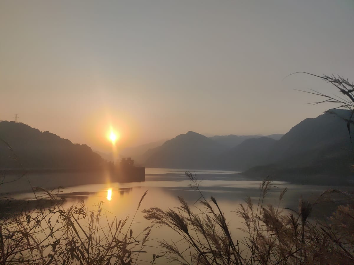 Cycling in Chengdu on 2023-01-28 (Northwest - Destination is Dujiangyan & Zipingpu Reservoir)